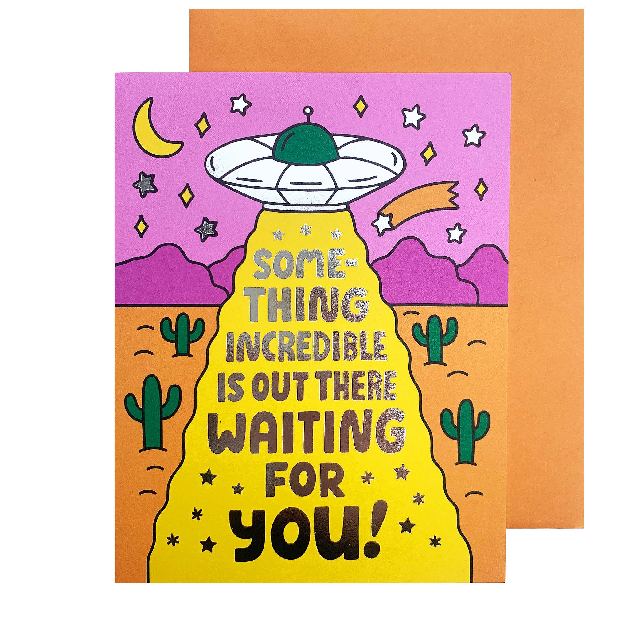 Something Incredible Spaceship Card